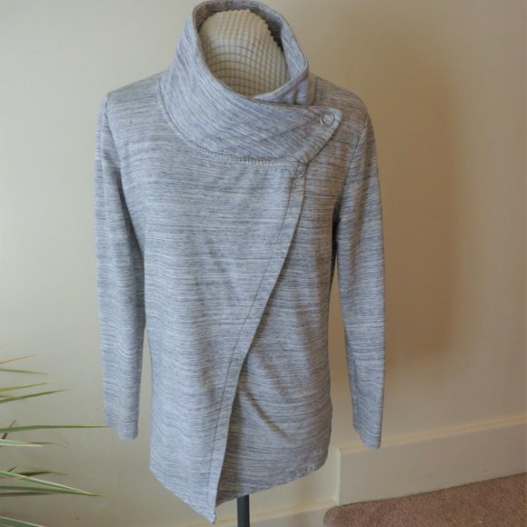 Danskin French Terry Cardigan Wrap Sweater - Picture 2 of 5